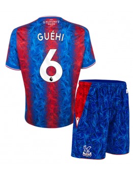 Crystal Palace Marc Guehi #6 Replika Hemmakläder Barn 2024-25 Kortärmad (+ byxor)
